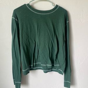 dark green cropped long sleeve